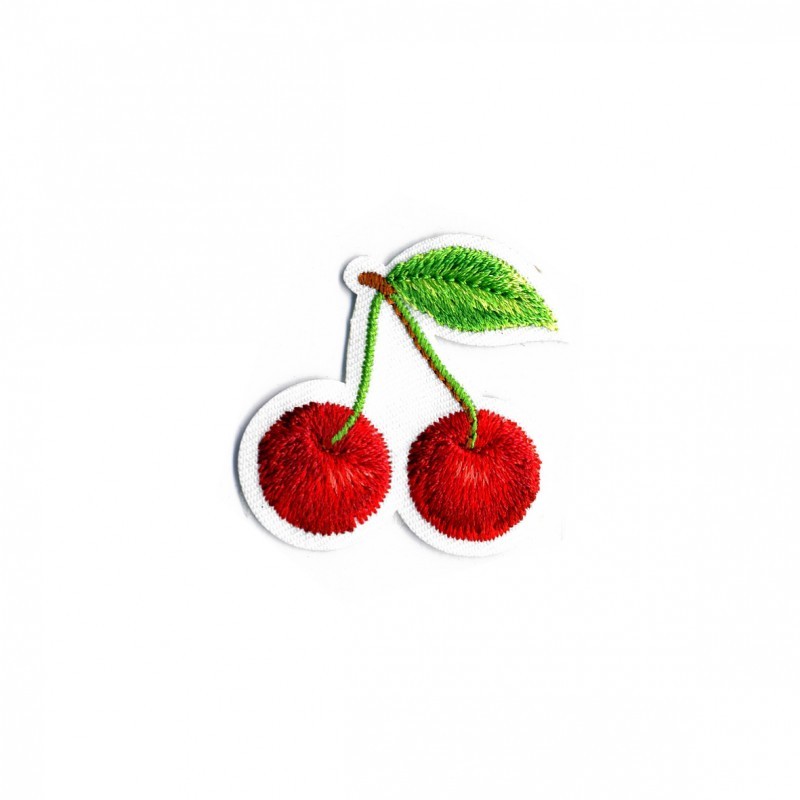 Fruits brodes - Cerises 4x4cm