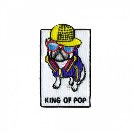 Chien king of5x4cm - King of pop