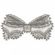 Ecussons noeud dentelle - Gris