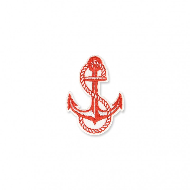 Ecusson ancre - Gris anodique