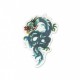 Ecusson dragons - Vert/bleu