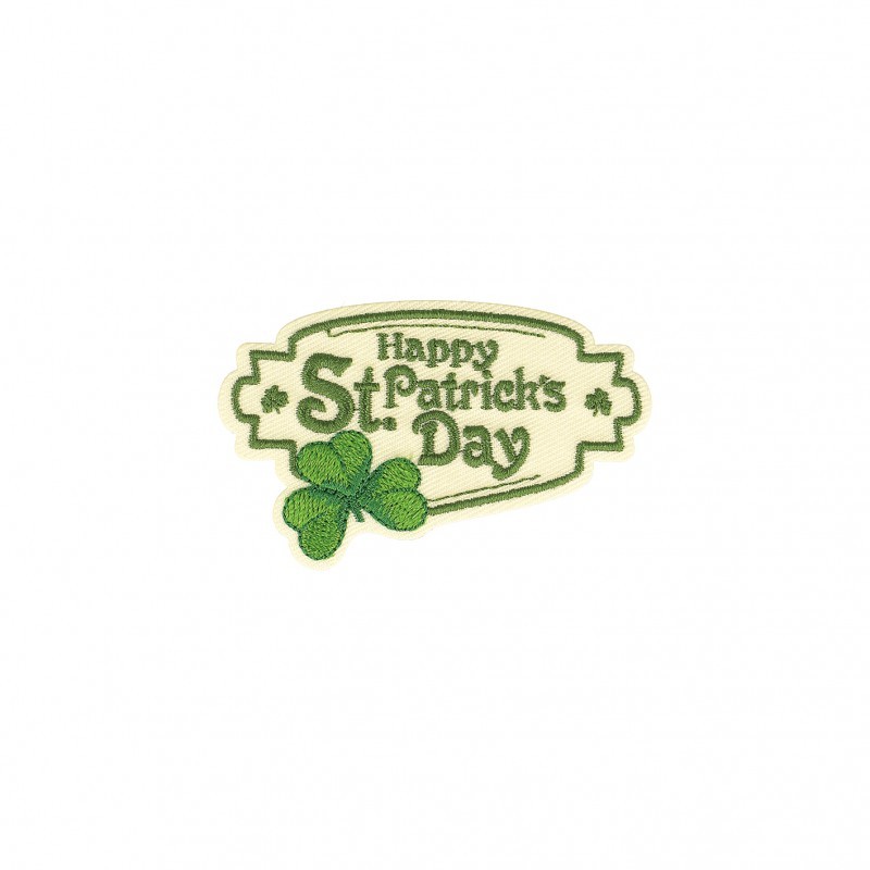 Ecusson st patrick - Happy st pat.