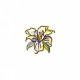 Ecusson couleur nature - Hibiscus