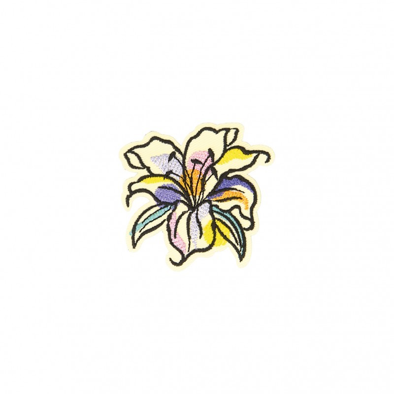 Ecusson couleur nature - Hibiscus
