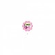 Motif bordure feutrine - Cerises rose