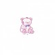 Ourson chaton feutrine - Ourson rose