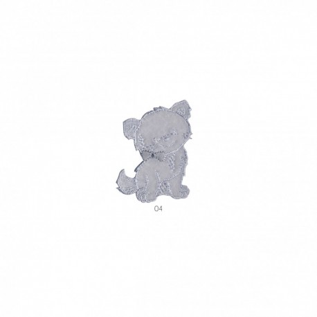 Ourson chaton feutrine - Chaton gris