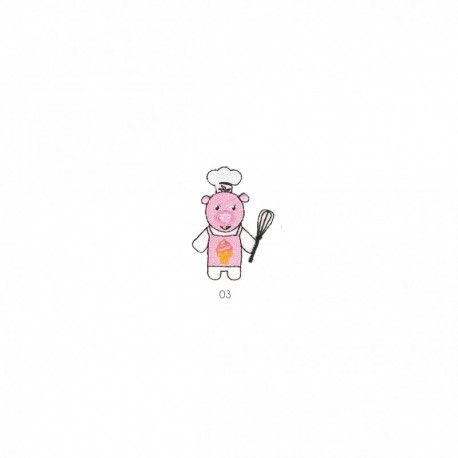 Cuisine/couture animaux - Cochon chef