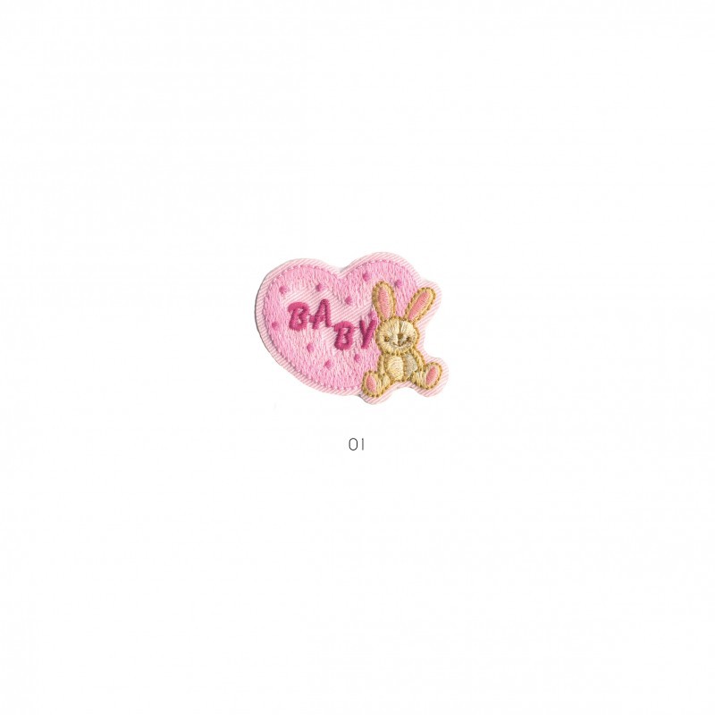 Baby coeur 4x5,5cm - Rose