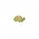 Animaux verts fleuris - Tortue