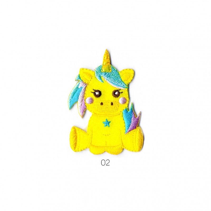 Bebe licorne 6x5cm - Jaune