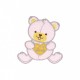 Ecusson peluches - Ourson rose