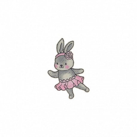 Ecusson animaux mignons - Lapin ballerine