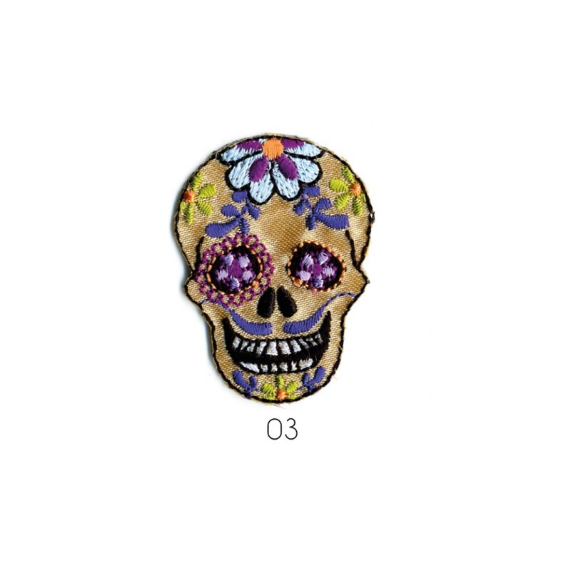 Tete de mort joyeuse - Beige
