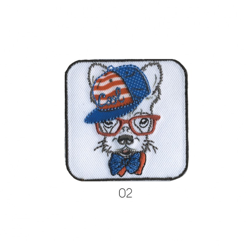 Animaux branches 5x5cm - Chien cool