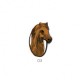 Tete de cheval 5,5x3,5 - Marron