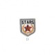 Blason stars 4x3,5cm - Blanc