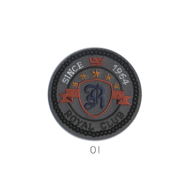 Royal club rond 5x5cm - Noir