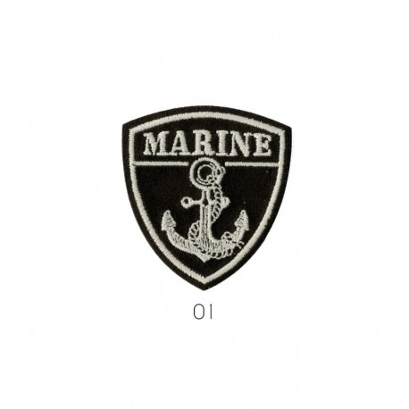 Blason marine/dark - Marine 5,5x4,5