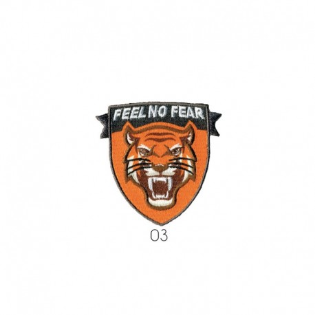 Feel no fear 6x5cm - Tigre
