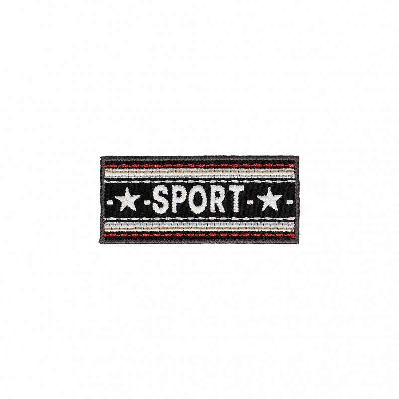 Ecussons sport etoile - Noir