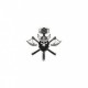 Ecussons viking - Tete mort vikin