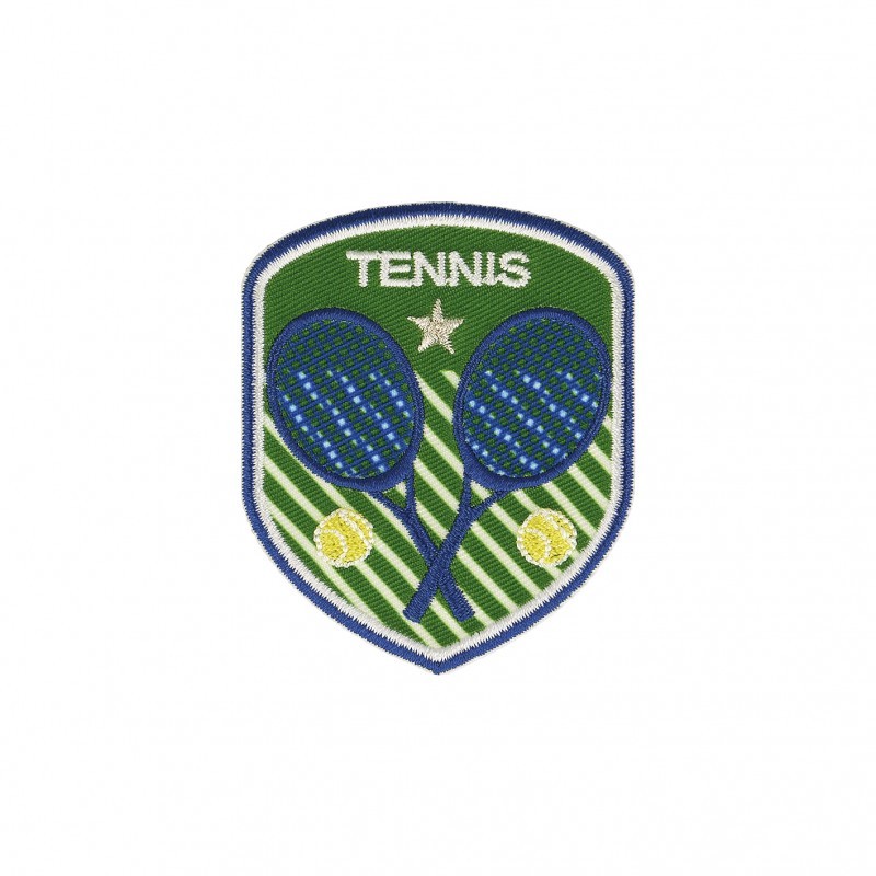 Ecusson blason sport - Tennis fondvert
