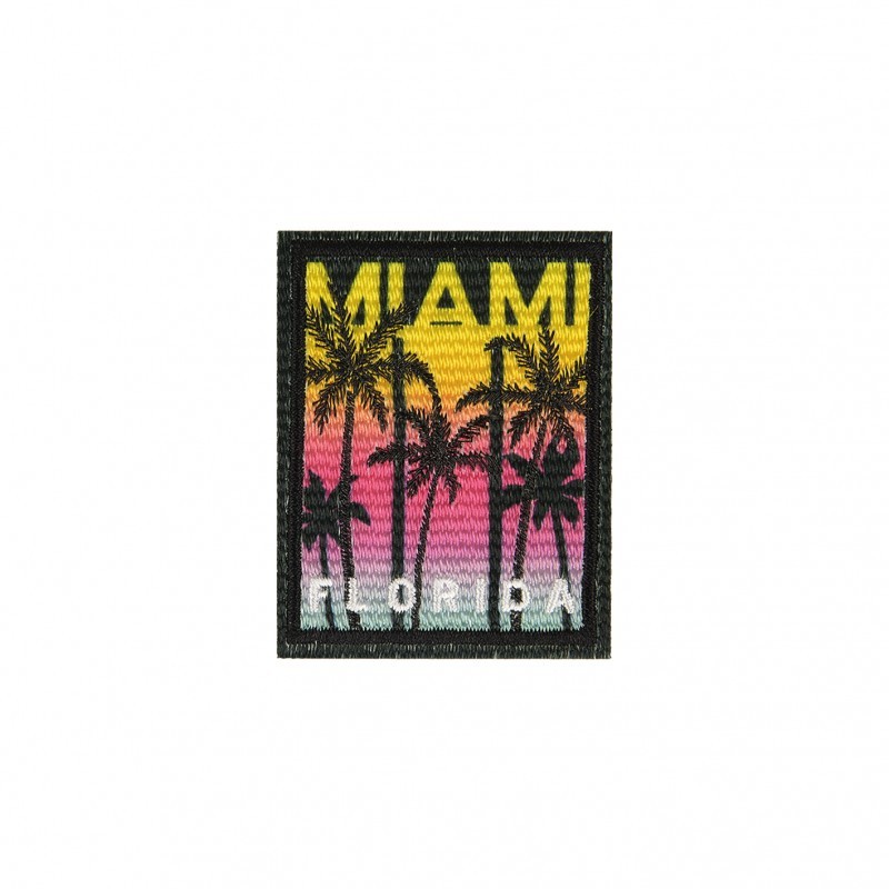 Ecusson miami - Fond noir