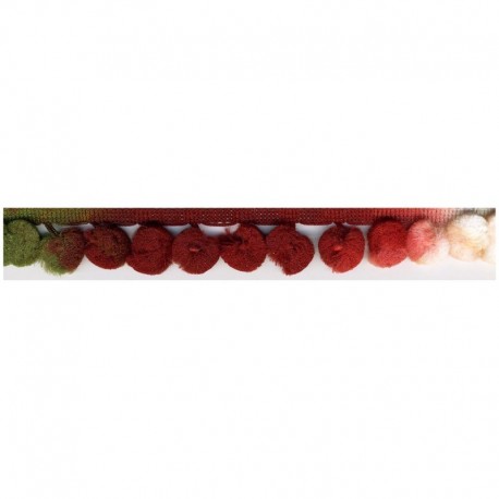 Galon pompons multicolor