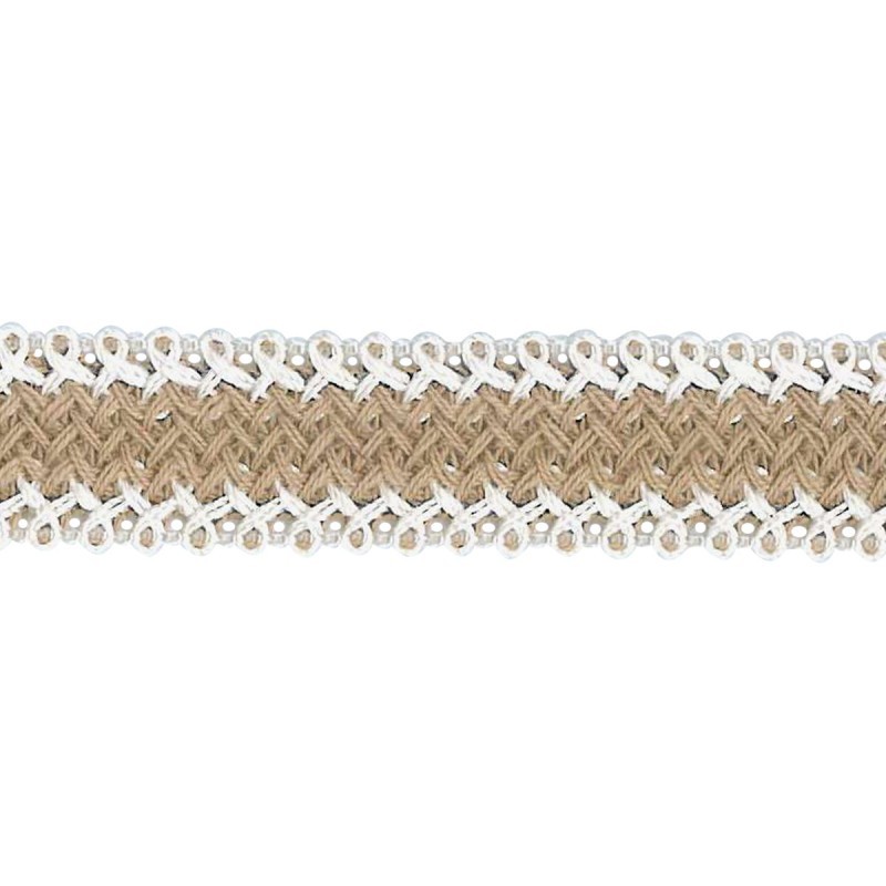 Galon lin/coton  Beige - 
