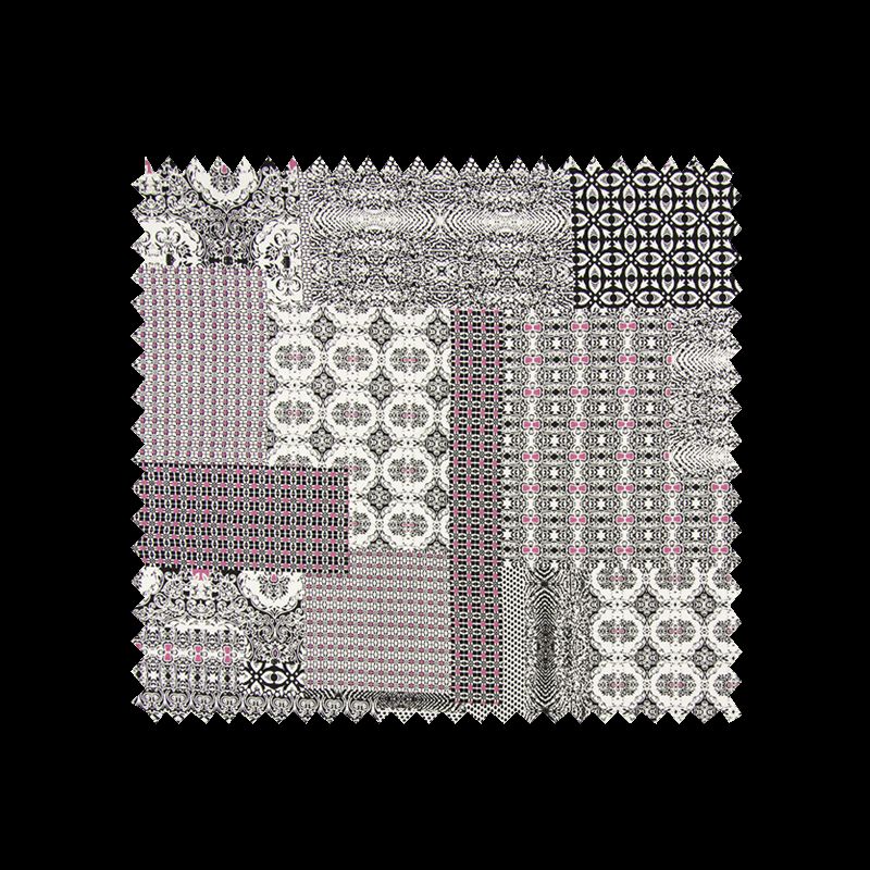 Tissu Jersey Imprimé Ethnique Rose