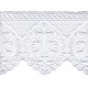 Broderie s/tulle 120mm  Blanc - 
