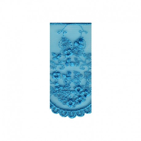 Dentelle brodee sur tulle