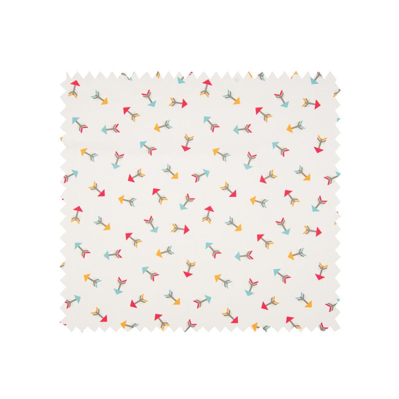 Tissu Coton Popeline Fleche Turquoise