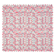 Tissu Coton Popeline Chevron Rose