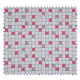 Tissu Coton Popeline Damier Rose