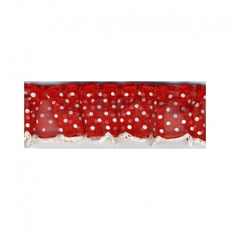 Voile plisse elast pois