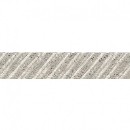 Biais replie lin  Beige - 