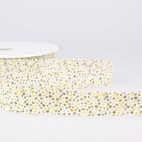 Biais imprimé confettis