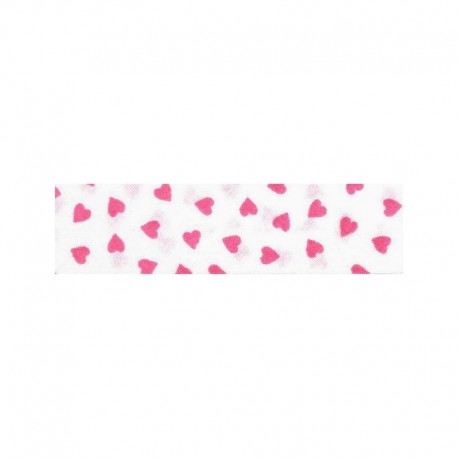 Biais coeurs100  coton