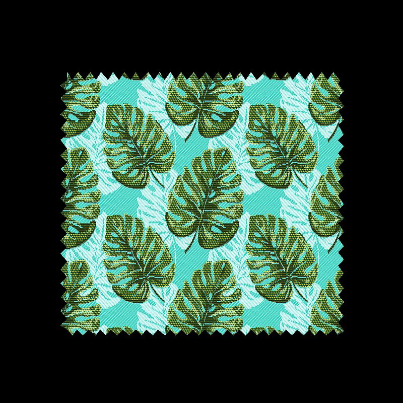 Tissu Jacquard Allover Hanoï Vert d'eau