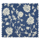 Tissu Chambray Brodé Clooney bleu