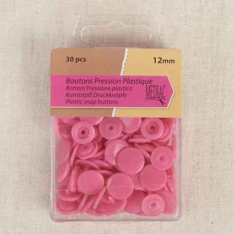 Bouton pression plastique 12mm  - 30 pièces