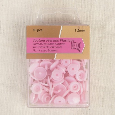 Bouton pression plastique 12mm  - 30 pièces