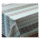 Tissu Toile Cirée Textile Chemin Imprimé Turquoise