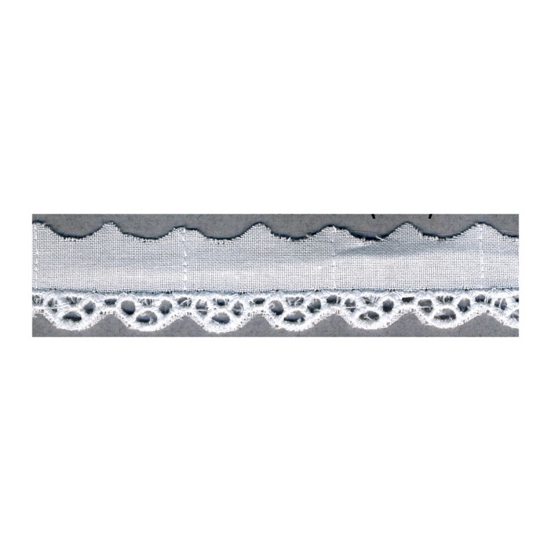 Broderie anglaise 20mm  Blanc - 