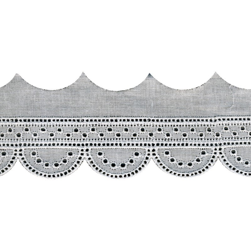 Broderie anglaise 35mm  Blanc - 