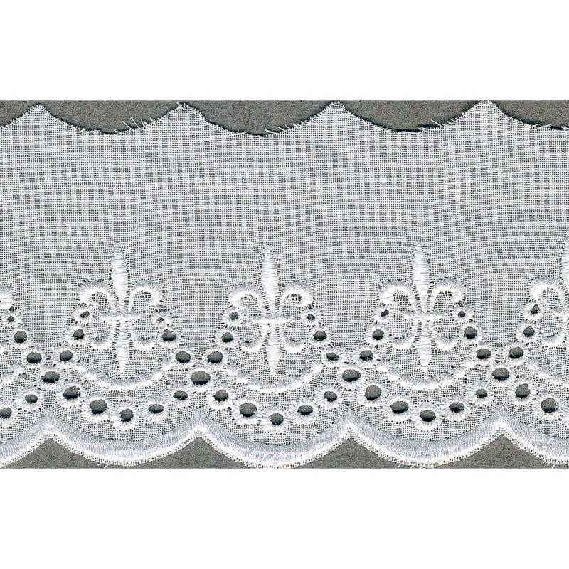 Broderie anglaise 60mm  Blanc - 