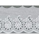 Broderie anglaise 70mm  Blanc - 