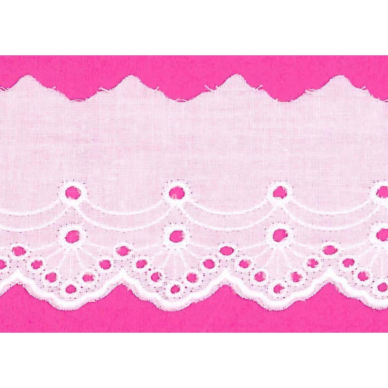 Broderie anglaise  Blanc - 